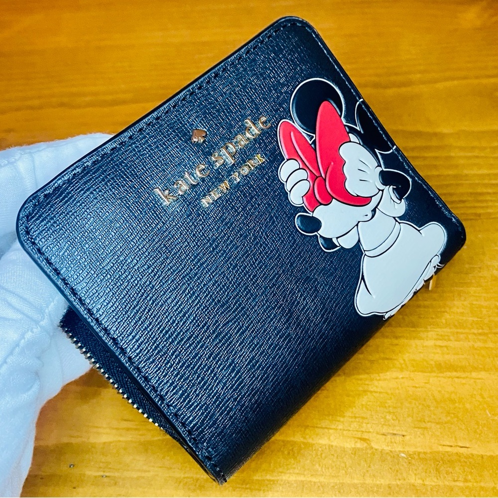 NEW! Disney X Kate Spade New York Minnie Mouse Zip Around Wallet - Picture 3 of 17